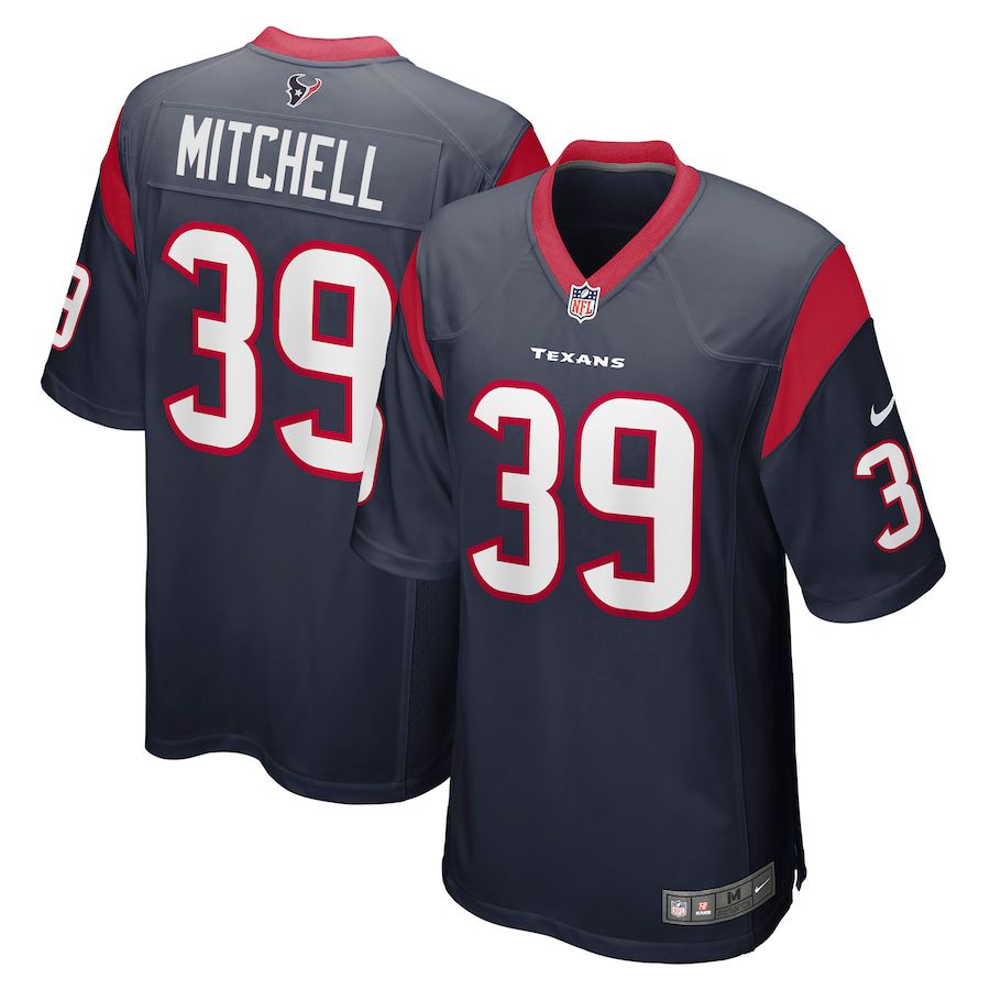 Men Houston Texans 39 Terrance Mitchell Nike Navy Game NFL Jersey